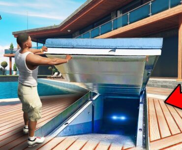 GTA 5 : I Entered In A SECRET Underground Bunker Under Franklin House.. (GTA 5 Mods)