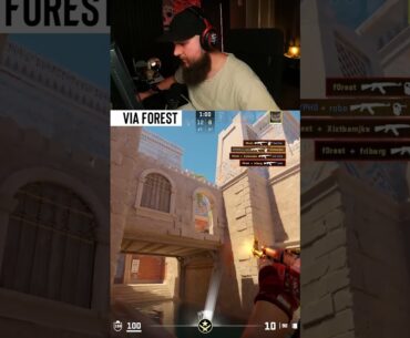 f0rest clutches 1v4 for the ACE to avoid losing the game