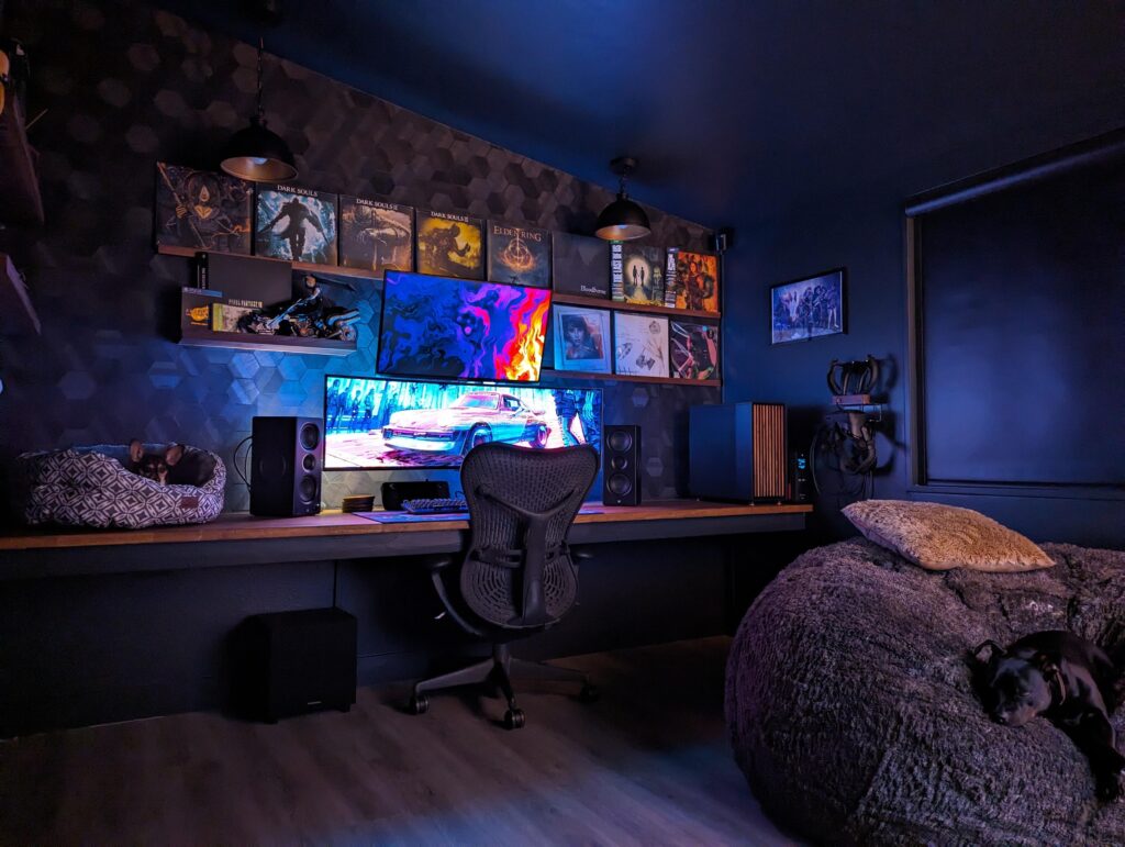 My gaming setup is finally complete. (For now)