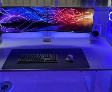 My somewhat decent setup in a very average room
