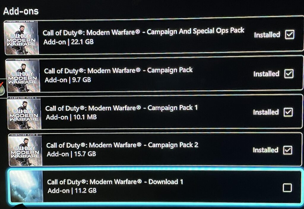 One single pack won’t download.