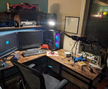 Messy AF, and a windows problem in the background, but I really like it. Also willing to take suggestions to make it look nicer