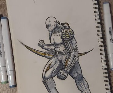 First attempt at using markers on my characters. Hope you like it!