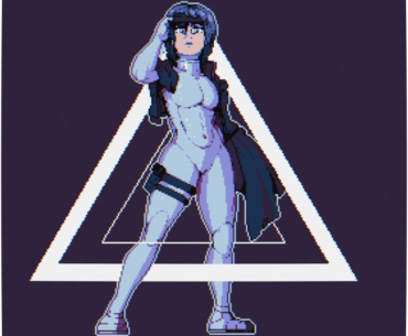[OC] A Motoko Kusanagi pixel-art fan piece
