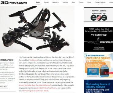 Drones with hands, extra arms, and robo cop dogs with hands - youbionic