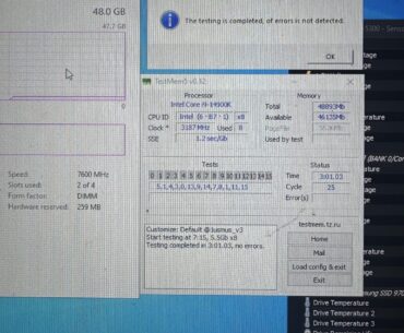7600 cold boot/clear cmos stable on z790-e gaming wifi mb with the new m-die