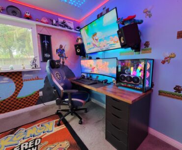 My fun arcade setup, leaned into the nostalgia and fun of it.