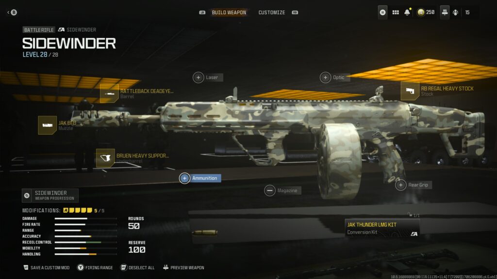 Here’s your sidewinder thunder kit build for very little recoil (vid comes later)