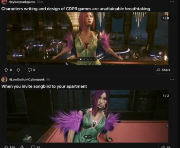 One sub is appreciating the writing; the other is horny posting. I would’ve never guess which does which haha.