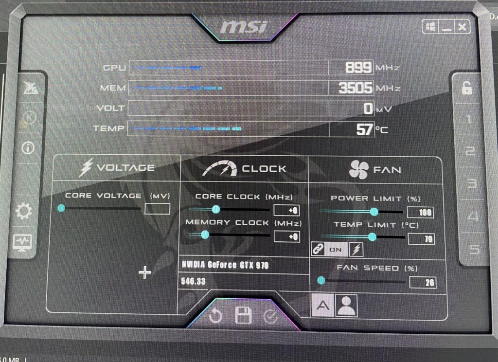 What settings would you recomend for a Asus Strix Gtx970?