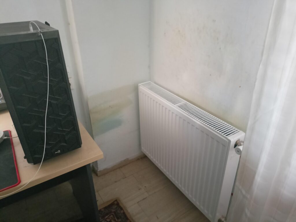 So we recently installed those natural gas heaters (or whatever they're called) and this one is really close to my PC, is that bad?