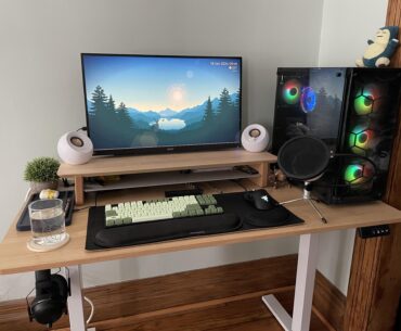 48” Desk Setup - PC on desk or floor?