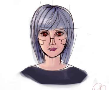 I drew my V again