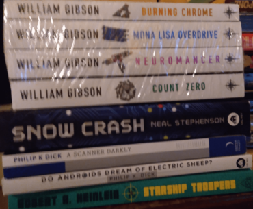 I bought a series of books to help myself understand cyberpunk as a genre better, and also starship troopers