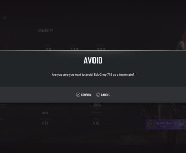 the avoid a player/team killer feature is Broken >> Slideshow of avoid >> 500 plus team killer and then hes loaded into same team a few games later and also his newest cloned handle again in our team with 9 team kills in an hour. >> note that hes Avoided yet Still getting into our teams = Broken.