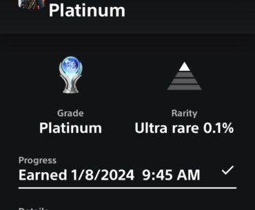 Call of Duty Cold War Platinum. Screw you arcade zombies and mamback. Thank goodness for Advance start.