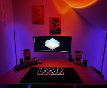 New setup under the stairs