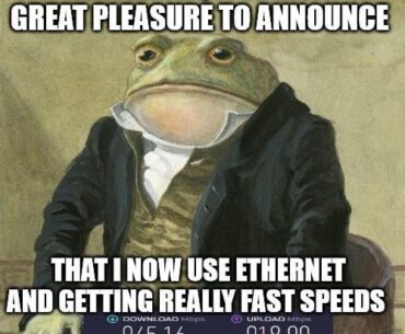 Been an exclusively a wifi user. Didn't knew how good ethernet was
