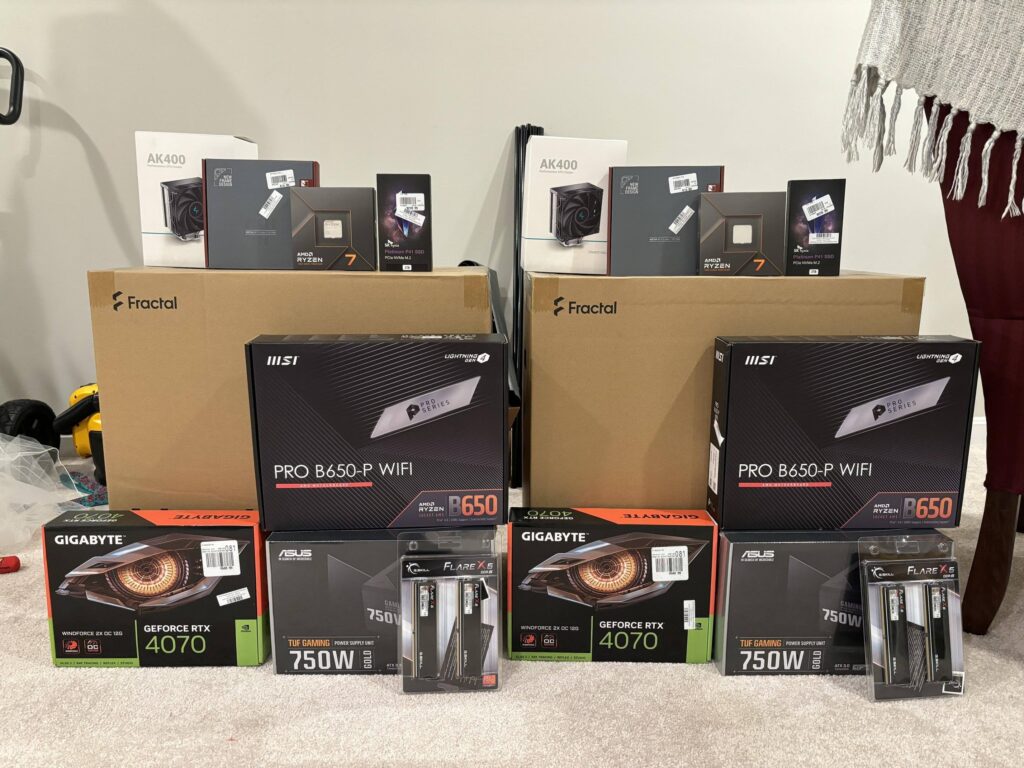 Wife and I are building our first PCs