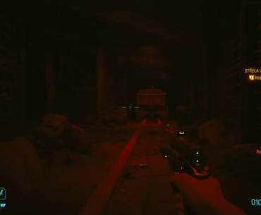 So there was this mission where I should deliver some Militech chip to a chick in Dogtown in her hideout….the setting was a bit creepy and I have light trigger finger (my soul left me..)