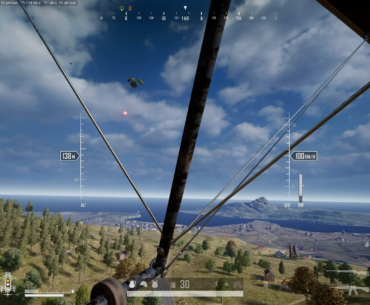 Pushing the air drop away with the glider