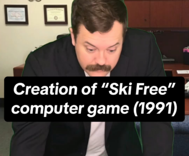Anyone remember the game “Ski Free?”