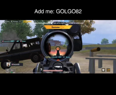 Add me on PUBG mobile: GOLGO82