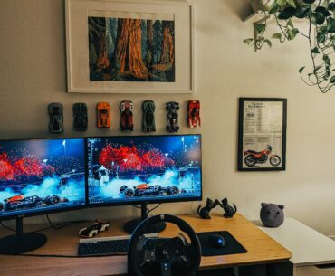 My racing simulator / video editing workstation setup: