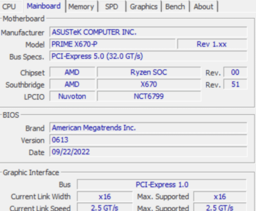 X670-P Board reporting pcie 1.0 in cpu-z? 7800x3d, 4090 gpu, 64gb 6000mhz. At the bottom of screenshot it says pcie 1.0 is it actually running at that? how do I turn this up?
