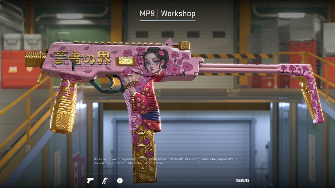 MP9 - Geisha (Pink Edition) - New skin I created for CS2 with my friend ...