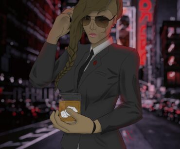 Cyberpunk Corporate OC by me