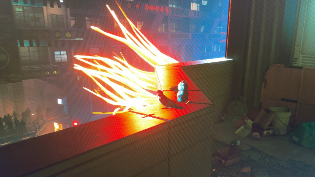 Found my first live bird 🐦 in cyberpunk, during the arasaka parade mission