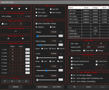 Help with values GF63 9sc Afterburner/TS