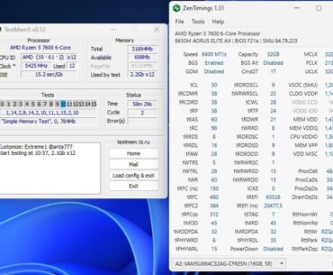 Memory OC Hynix M DieDDR5 6400Cl32