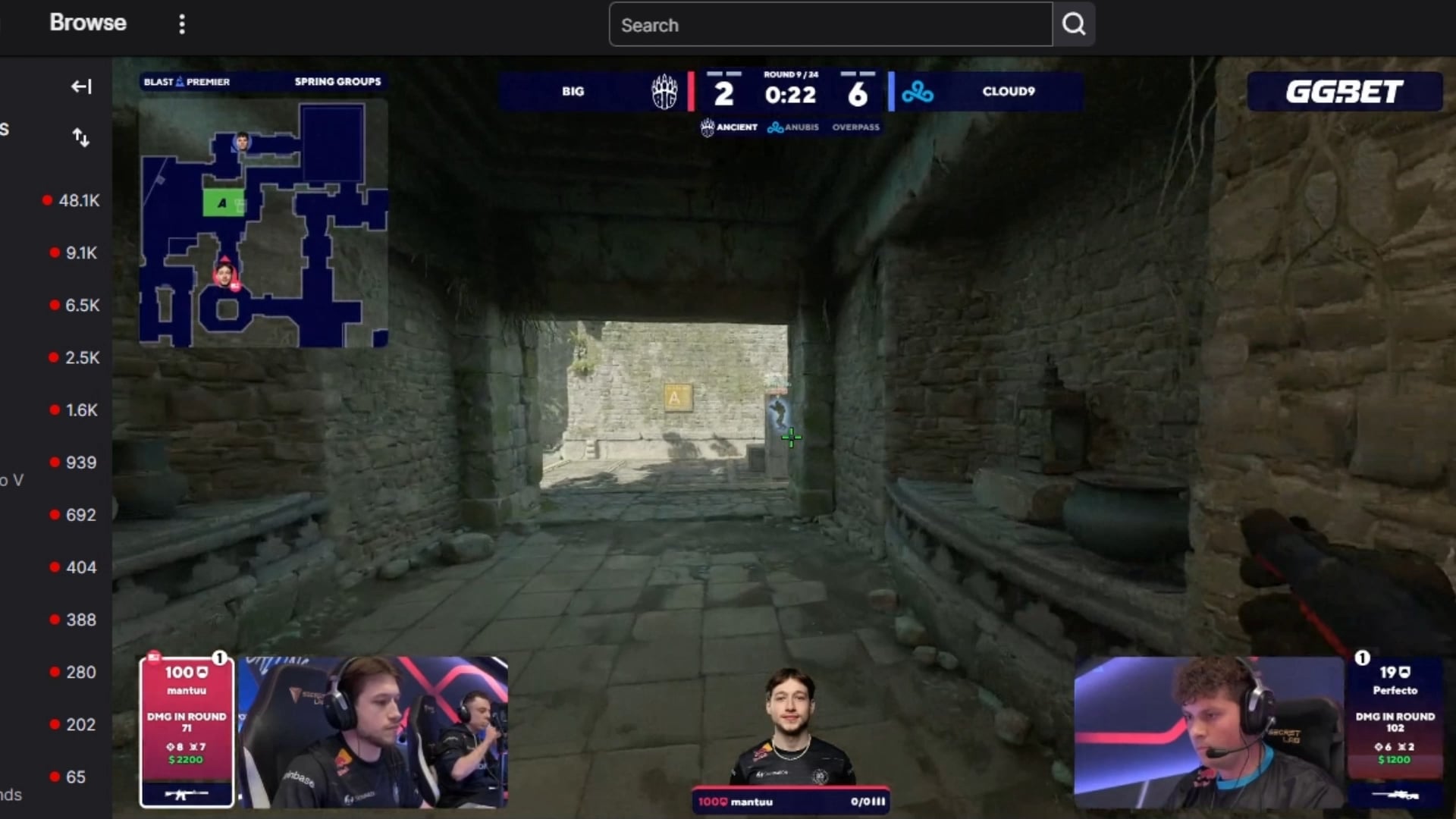 Mantuu Dodges Perfecto's awp shot - FPSHUB | FPS GAMES HUB |FPS GAMING HUB