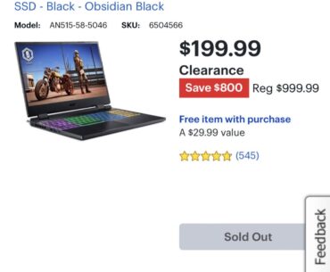 Holy crap! Did anyone actually get this thing at this price? They were basically giving it away for that price…