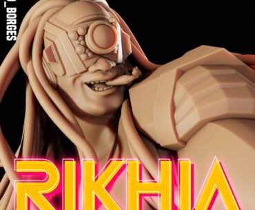 [Art] Rikhia - Cyberpunk Heavy Soldier (Autoral Concept)