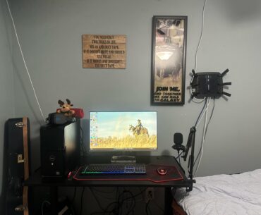 Not the best set up ever but I enjoy it