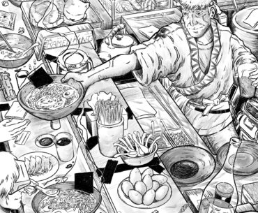Cyberpunk ramen shop