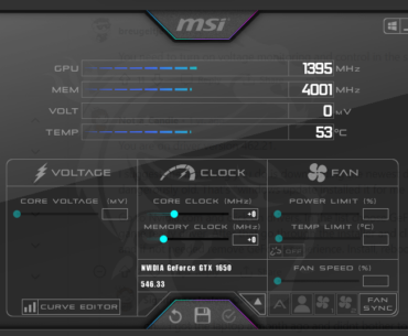 Trying to undervolt but MSI Afterburner doesn't show voltage? I've already checked voltage monitoring and control