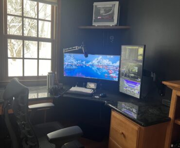 Setup was looking good on this snowy day
