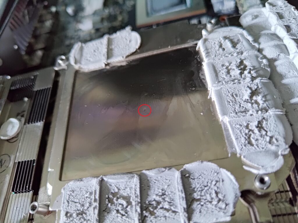Is this dent in the cold plate a concern?