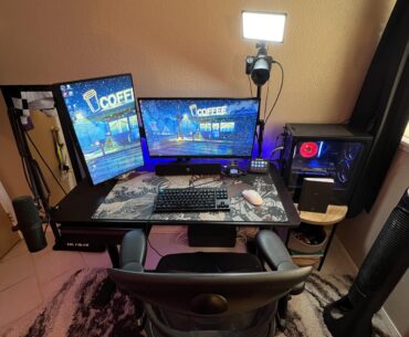 Recently moved my rig to my room, and downgraded the desk to something smaller. Happy with how it turned out!
