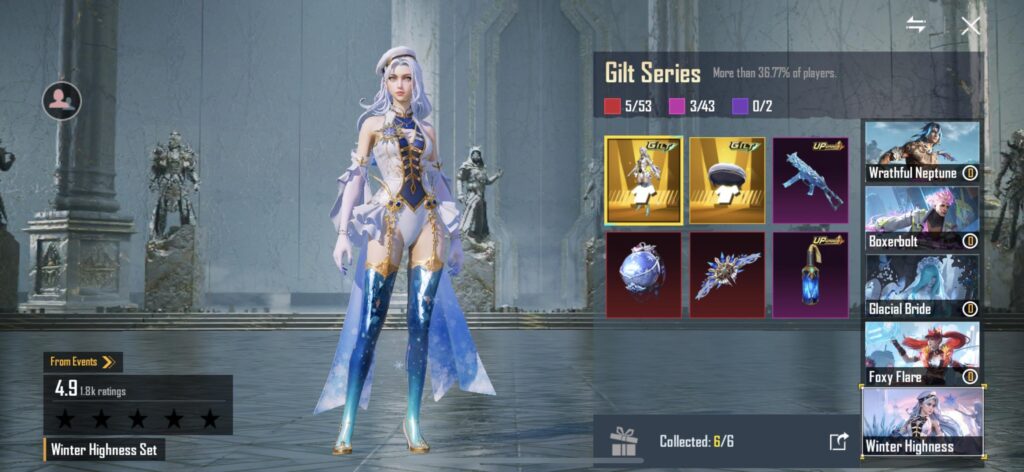 Why no collected set in inventory?