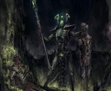 [OC] Revamp of the ugliest fan art I ever painted, Necron Lord