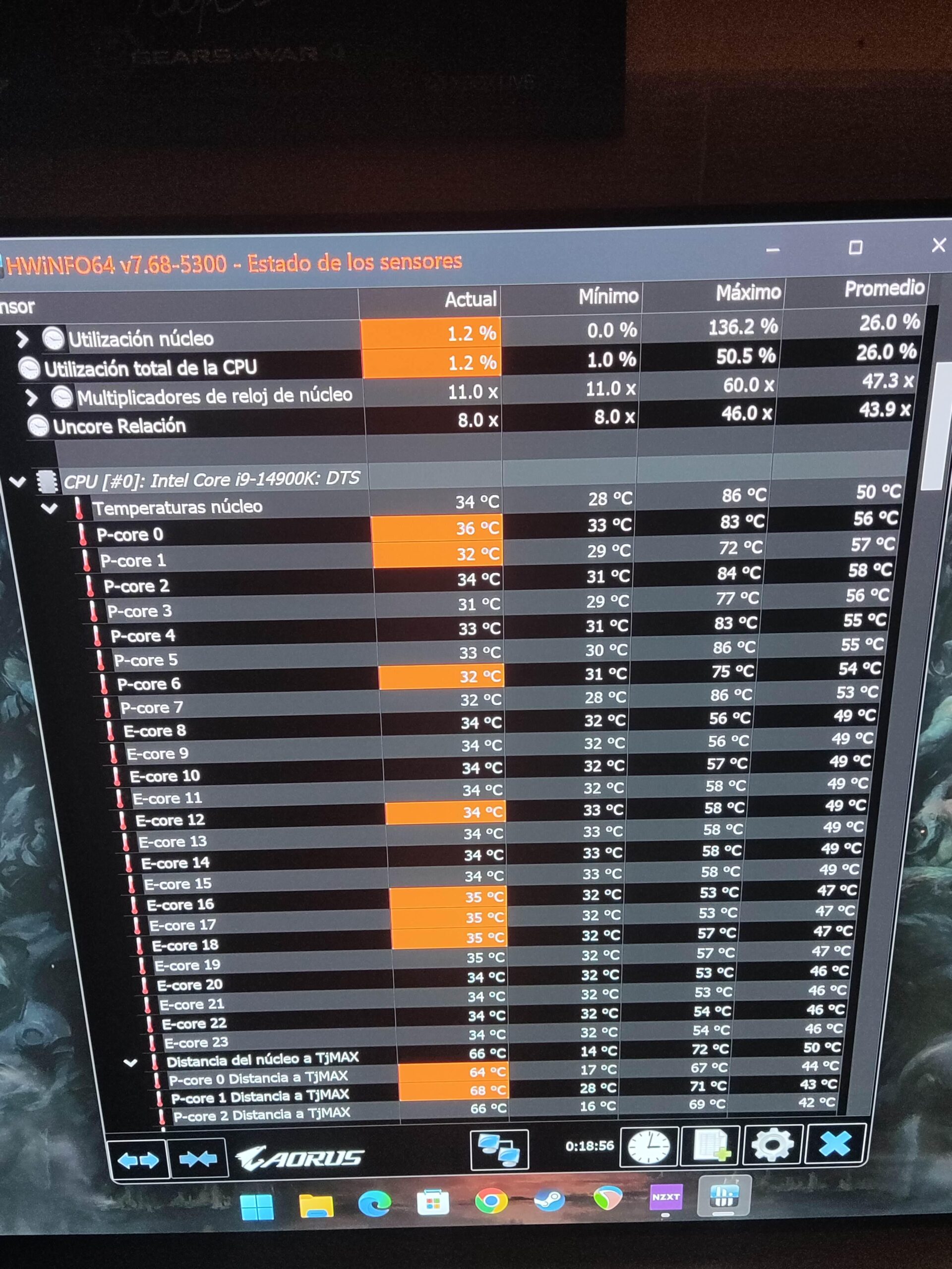 Wich temp to watch at Ocing Wich temp to watch at Ocing