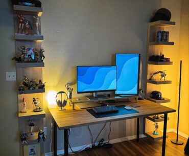 End-of-year setup. Cable management and wall decorations are next.