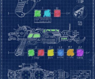Drew some Ray Gun blueprints