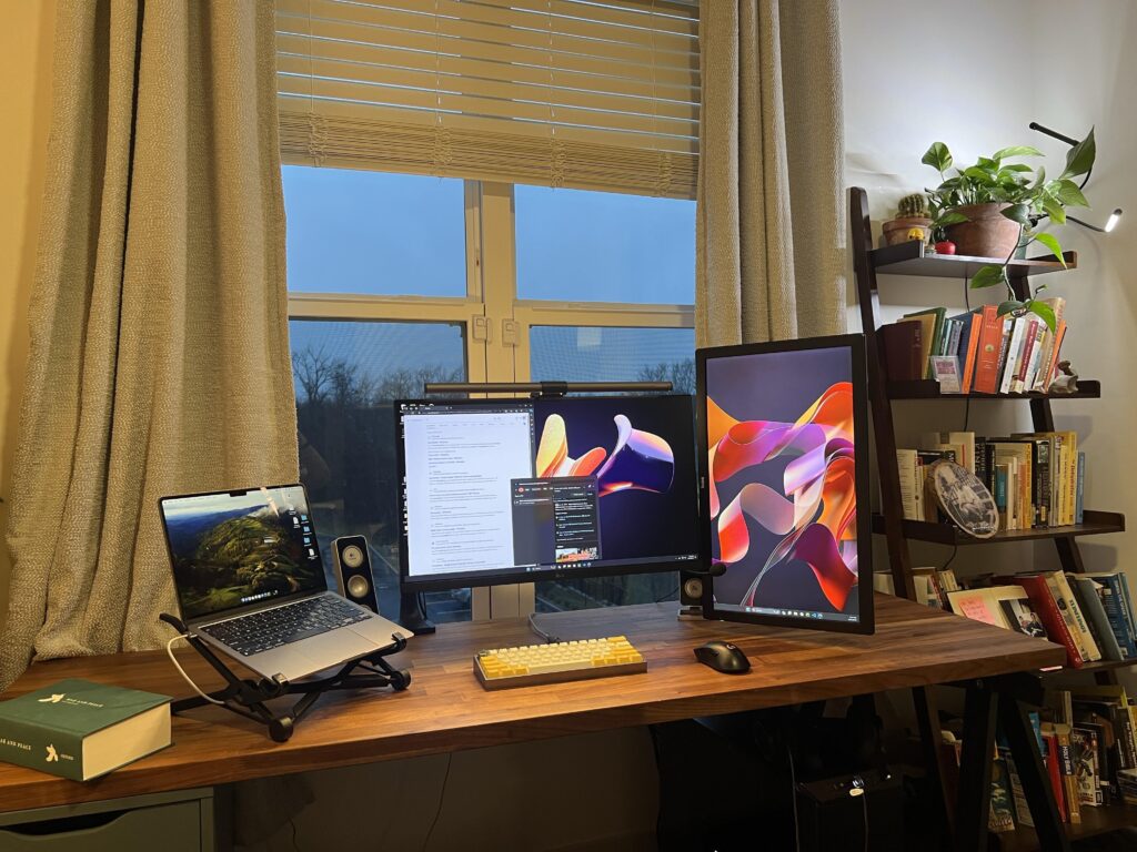 My battlestation on a gloomy day