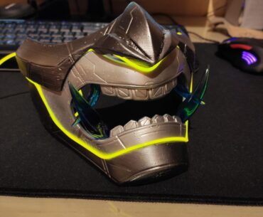 My Halloween Cyberpunk mask, I have to finish it but it looks awesome already